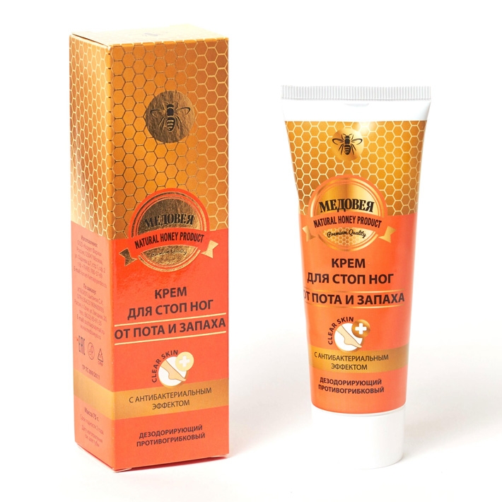 Крем для стоп ног от пота и запаха &laquo;Медовея&raquo;